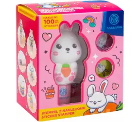 ASTRA Stamp Hare / Stemple dla dzieci / 100 naklejek / książeczka z zadaniami