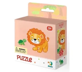 Puzzle DODO Lew / 16 elementów / 22 x 22 cm