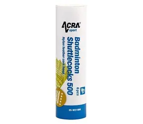 Acra 500 / Piłki do badmintona / 6 szt. / Nylon / Pudełko