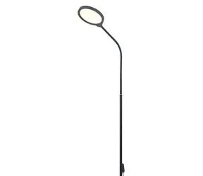 Platinet PFL1084B czarna / Lampa podłogowa LED / 10 W / 500 lm / 3000-6500 K / ściemnialna