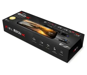 XBlitz REFLEX 4K czarny / Kamera samochodowa / Przednia kamera 4K + tylna kamera Full HD / GPS / WiFi / noktowizor