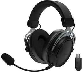 Genesis Toron 706 czarny / Słuchawki gamingowe z mikrofonem / Bluetooth / USB-C / Sterowanie obrotowe / 1500 mAh