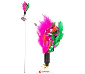 Zabawka dla kota w kształcie piór Flamingo
