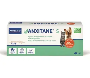 Virbac Anxitane S / Suplement diety / Dla psów i kotów / Uspokajanie, stres / 30 kapsułek