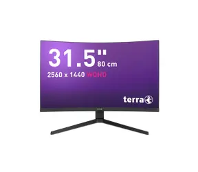 31,5" TERRA 3285W HA czarny / Monitor / VA / QHD / 180 Hz / Zakrzywiony / HDMI/DP/USB-C
