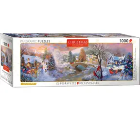 EUROGRAPHICS Puzzle panoramiczne Wizyta u babci / 1000 elementów / 99 x 33 cm