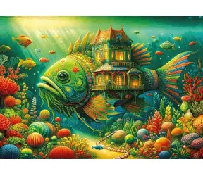 ART PUZZLE Puzzle Domek dla ryb / 1000 elementów / 68 × 48 cm
