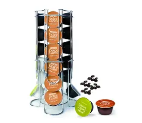 Uchwyt na kapsułki Maxxo Dolce Gusto / 24 szt. / chrom