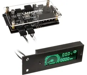 Lamptron TC20 czarny / Kontroler wentylatorów i LED / PCI / 1 kanał