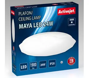 Activejet AJE-MAYA biały / Lampa sufitowa / 24W / 32x LED / IP20 / 1900 lm / 4000K
