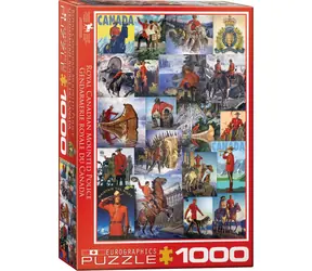 EUROGRAPHICS Puzzle Królewska Kanadyjska Policja Konna - kolaż / 1000 elementów / 48 × 68 cm