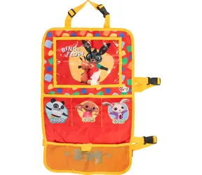 Colzani Organizer na fotel przedni BING czerwony / Organizer samochodowy / Kieszeń na tablet 9,7" / 58 x 35 cm