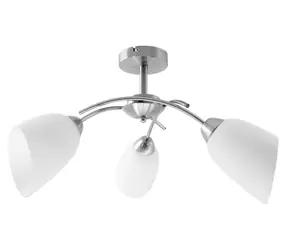 Activejet NIKITA nikiel / Lampa sufitowa / 3x gwint E27 / IP20 / bez źródła światła