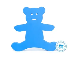 Marimex Deska do pływania Miś Teddy niebieski / pianka EVA / 340 x 290 x 38 mm / od 2 lat