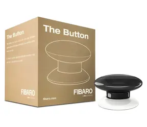Fibaro NICE FGPB-101-2 ZW5 EU czarny / Przycisk bezprzewodowy / Z-Wave / zasięg 50 m / bateria 3,6 V