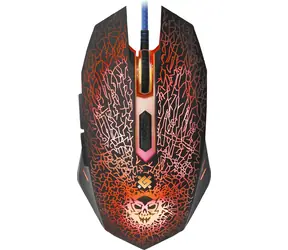 Defender Shock GM-110L / Mysz optyczna gamingowa / 3200 DPI / USB / 6 przycisków / podświetlenie RGB / w zestawie pad do gier