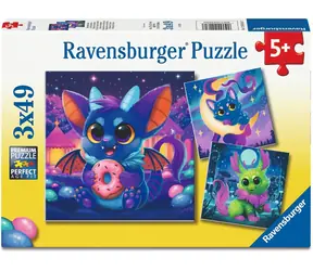 Ravensburger Puzzle Mały Diabełek / 3x49 elementów / od 5 lat