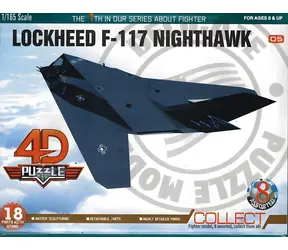 Orion 3D puzzle Lockheed F-117 Nighthawk / skala 1:165 / 18 elementów / od 8 lat