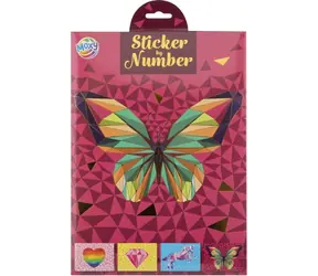 Naklejki MOXY Motylki po numerach / Zestaw kreatywny / naklejki / od 7 lat