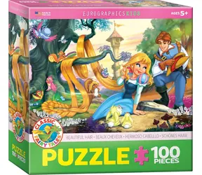 EUROGRAPHICS Puzzle Księżniczka z pięknymi włosami / 100 elementów / od 5 lat / 48,3 x 33 cm