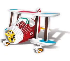 JOKOMISIADA puzzle 3D Samolot / 62 elementy