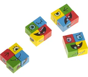 KIK Game Happy Dice / Gra planszowa / 16 kostek / 64 karty / drewno