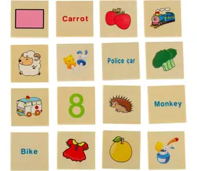 KIK Drewniany sorter obrazków / Zabawka edukacyjna / Drewno