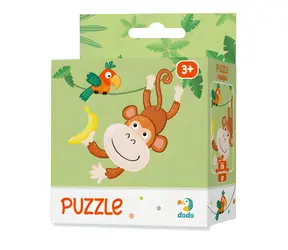 Puzzle DODO Małpka / 16 elementów / 22 x 22 cm