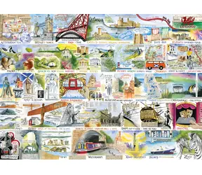 Puzzle GIBSONS British and Brilliant / 1000 elementów / 68x49 cm