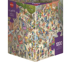 HEYE Puzzle Zombie w ruchu / 1000 elementów / 70 × 50 cm
