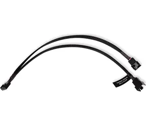 Alphacool Y-Splitter 4-pin do 2x 4-pin PWM 30 cm czarny / Kabel / Rozdzielacz PWM / 30 cm
