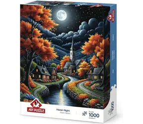 Puzzle ART PUZZLE Magiczna Jesienna Noc / 1000 elementów / 68 × 48 cm