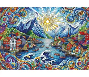 Puzzle ART PUZZLE Celtycki wiatr / 1500 elementów / 85 × 60 cm