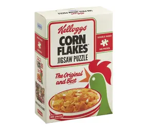 GIBSONS Dwustronna układanka Kellogg's Cornflakes / 500 elementów / 34 × 49 cm