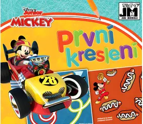 JIRI MODELS Mój pierwszy rysunek Myszka Miki i zawodnicy / Rysowanie i odrysowywanie / 12 stron / 4 strony ćwiczeń