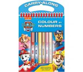 NICKELODEON Malowanie po numerach Psi Patrol / 9 kolorowanek / 6 markerów