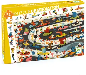DJECO Puzzle Obserwacja: Rajd / 54 elementy / 61x38 cm