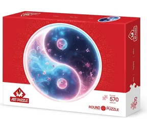 ART PUZZLE Okrągłe puzzle Ying i Yang / 570 elementów / średnica 46 cm