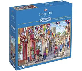 Puzzle GIBSONS Steep Hill / 1000 elementów / 68 x 49 cm