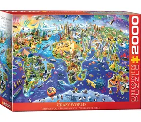 EUROGRAPHICS Puzzle Szalony Świat / 2000 elementów / 99,7 x 67,6 cm