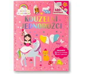 SVOJTKA & CO. Książka z naklejkami Magiczne jednorożce / 400 naklejek / 24 strony naklejek / 16 kolorowanek