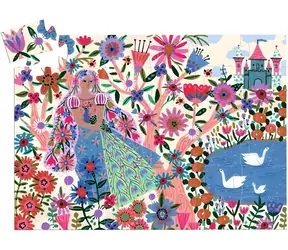 DJECO Puzzle Księżniczka i Paw / 36 elementów / 42x30 cm