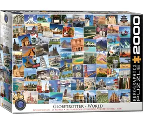 EUROGRAPHICS Puzzle Globetrotter / 2000 elementów / 99,7 x 67,6 cm