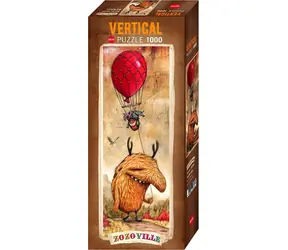 HEYE Puzzle pionowe Zozoville: Czerwony balon / 1000 elementów / 33 × 95 cm