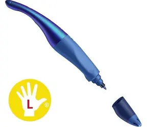 Długopis STABILO EASYoriginal dla osób leworęcznych Holograf niebieski / Pióro kulkowe / grubość linii 0,5 mm / ergonomiczny kształt