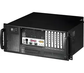 Techly I-CASE MP-P4HX-BLK6 czarna / Obudowa serwerowa / 4U / metalowa / 2x USB 2.0 / 482x382x177 mm