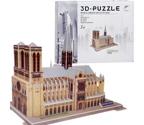JOKOMISIADA puzzle 3D Katedra Notre-Dame w Paryżu / 77 elementów / bez klejenia i wycinania