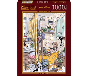 MAGNOLIA Puzzle Letni Klub Książki / 1000 elementów / 48 x 68 cm
