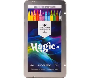 KOH-I-NOOR Progresso Magic 8772 / Kredki / rdzeń trójkolorowy / okrągłe / 12 szt.