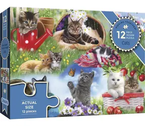 Puzzle GIBSONS Ułóżmy to razem: Koty / 12 elementów